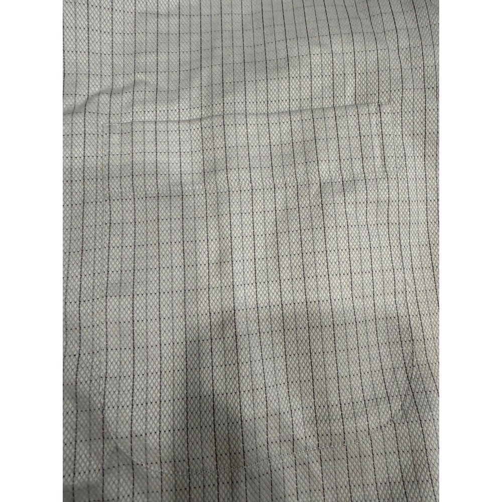 Hugo Boss Mens 17 32/33 Purple White Micro Grid Check Cotton Dress Shirt L/S - Picture 3 of 11